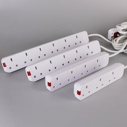 Power Strip With Extension Cable 13A British Standard