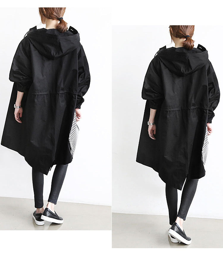 Women's Waterproof Hooded Windbreaker Jacket for Hiking & Camping