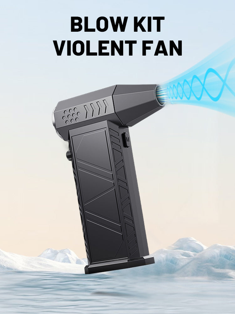 X9 Violent Fan 300000RPM Powerful Air Blower Vacuum Cleaner Type-C Charging Strong Winds 58m/s Brushless Turbo Jet Blower Dryer-World Bazaar Life
