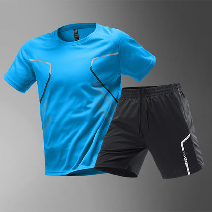 Herren Sport-Lauf-T-Shirt Schnelltrocknendes, atmungsaktives Kurzarm-T-Shirt