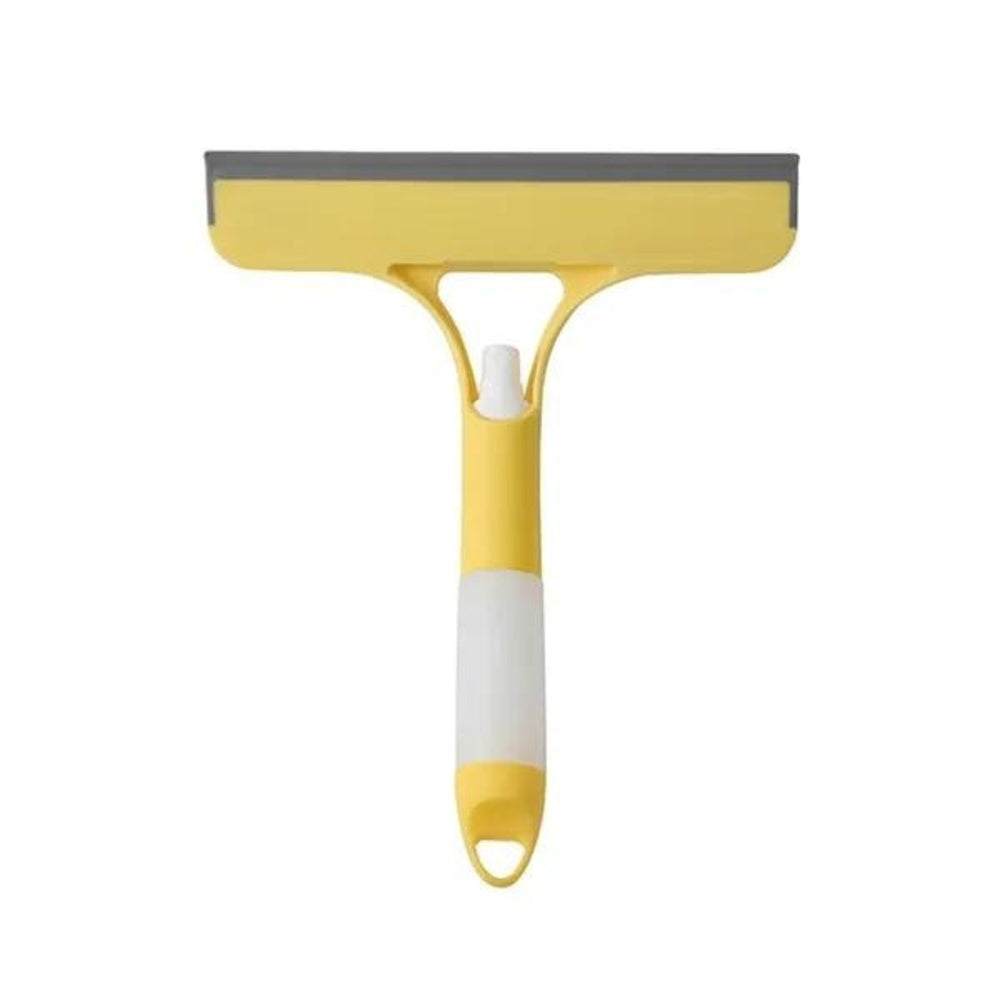 Multi-Function Window Glass Wiper with Soap Spray & Rubber Brush