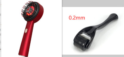 Electric Scalp Massage Comb with Red Light & Anti-Slip Grip