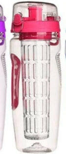 32oz Fruit Infuser Water Bottle BPA Free Plastic Sports Juice Shaker - World Bazaar Life