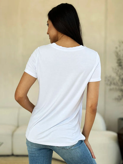 Basic Bae Full Size Round Neck Short Sleeve T-Shirt-World Bazaar Life