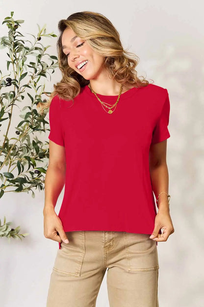 Basic Bae Full Size Round Neck Short Sleeve T-Shirt-World Bazaar Life