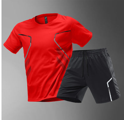 Herren Sport-Lauf-T-Shirt Schnelltrocknendes, atmungsaktives Kurzarm-T-Shirt