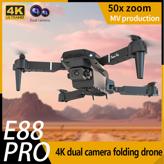 E88 Dual Camera Drone with WiFi FPV, Foldable RC Toy for Beginners-World Bazaar Life