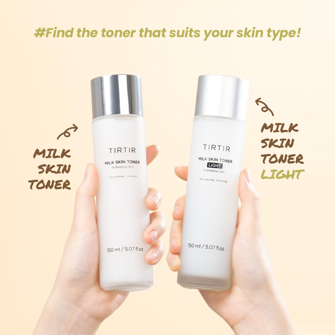 TIRTIR Milk Skin Rice Toner | Deep Hydration, Vegan, 1.69 Fl Oz