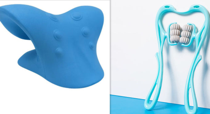 Six-Wheel Manual Neck Massager Roller for Pain Relief & Relaxation - World Bazaar Life