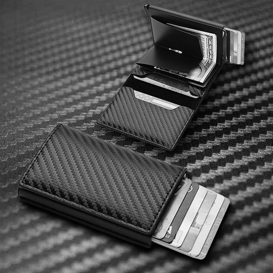 Credit Card Holder Smart Minimalist Wallet Pocket Men Women Slim Cardholder Bank Secure Creditcard Case-World Bazaar Life