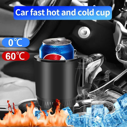 12V Car Cup Holder – Heat & Cool Drinks with Temp Display