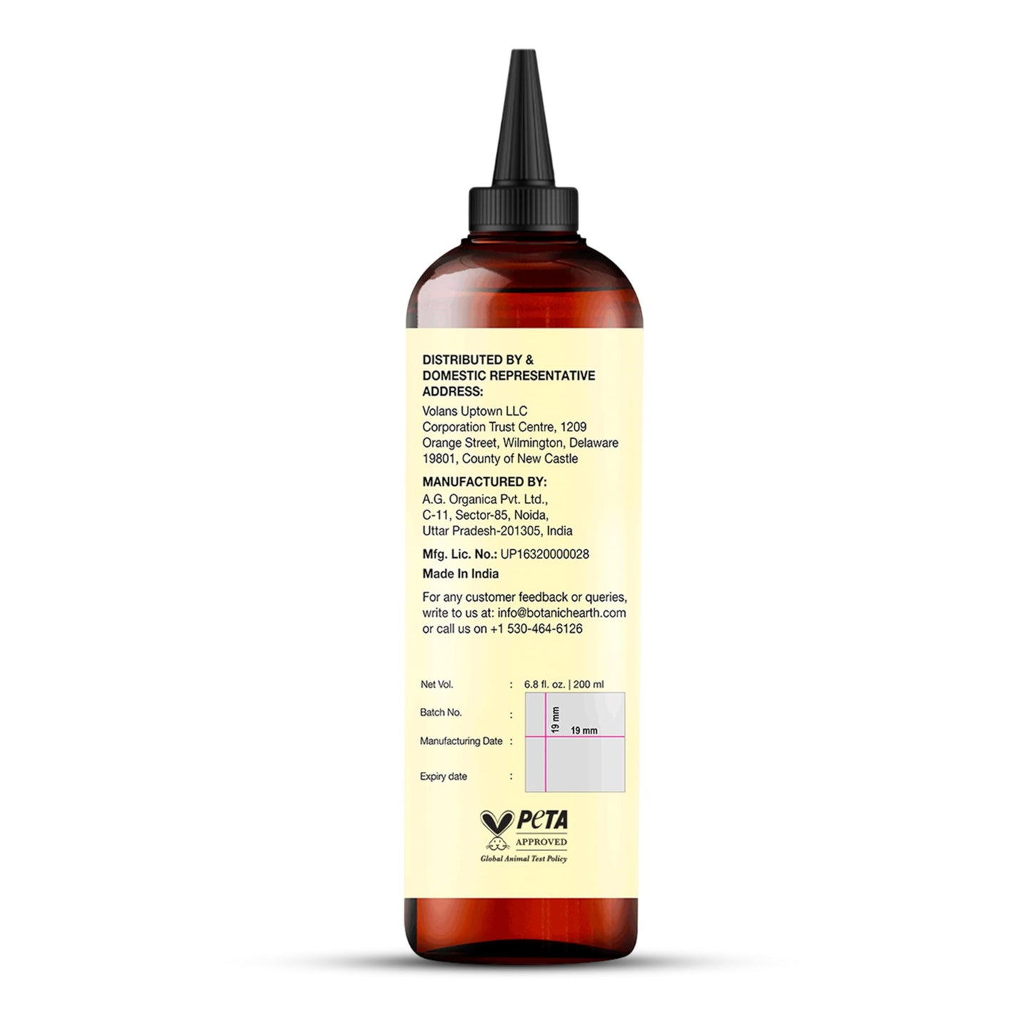 Botanic Hearth 100% Pure Rosemary Oil For Hair Growth (6.7 fl oz) Infused With Biotin, Jojoba & castor Oil | Nourishing & Volumizing | Non GMO Verified