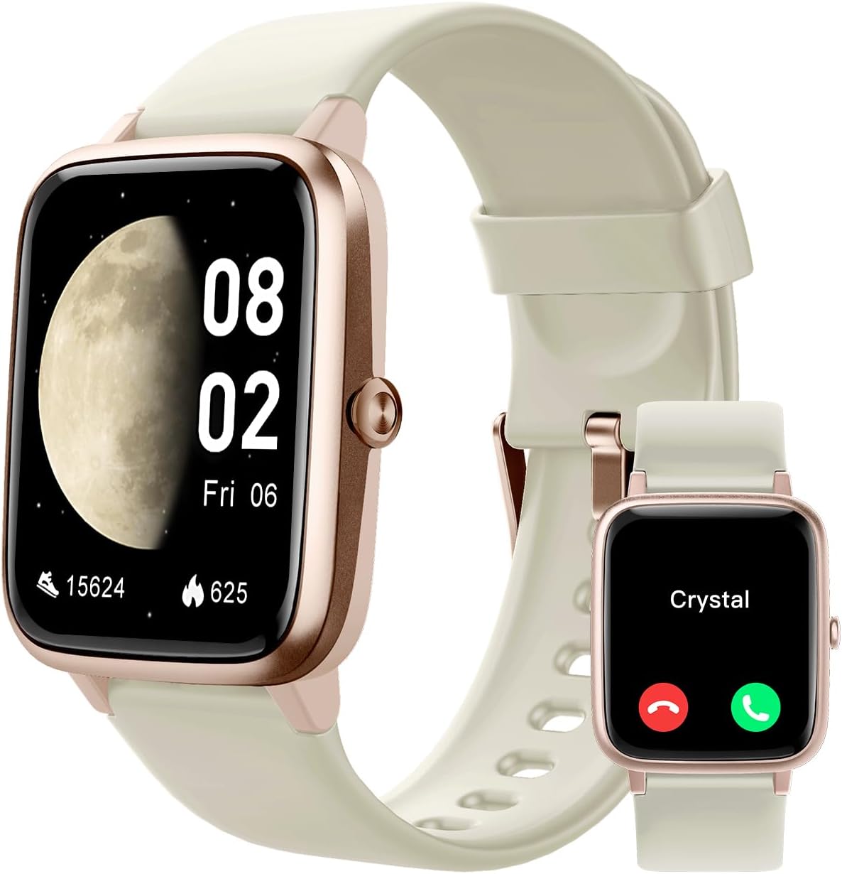 GRV Smart Watch for iOS and Android Phones (Answer/Make Calls), Watches for Women IP68 Waterproof Smartwatch Fitness Tracker Watch with Heart Rate/Sleep Monitor Steps Calories Counter (Pink).