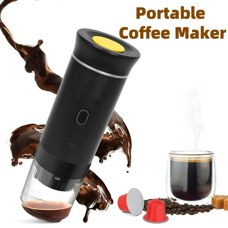Electric Grinder Coffee Travel Handy 3 In1 Espresso Portable Coffee Espresso Maker Machine Cafe Portable Capsule Coffee Machine Kitchen Gadgets - World Bazaar Life