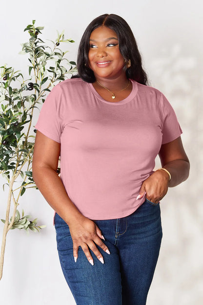 Basic Bae Full Size Round Neck Short Sleeve T-Shirt-World Bazaar Life