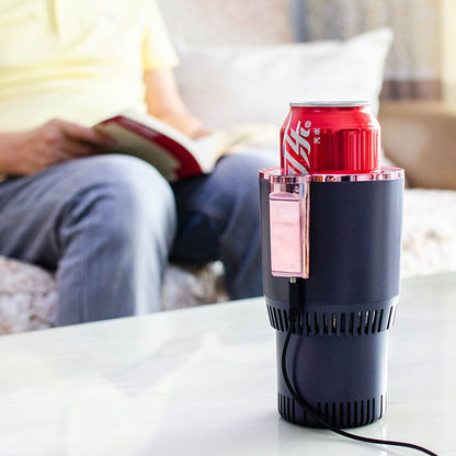 12V Car Cup Holder – Heat & Cool Drinks with Temp Display