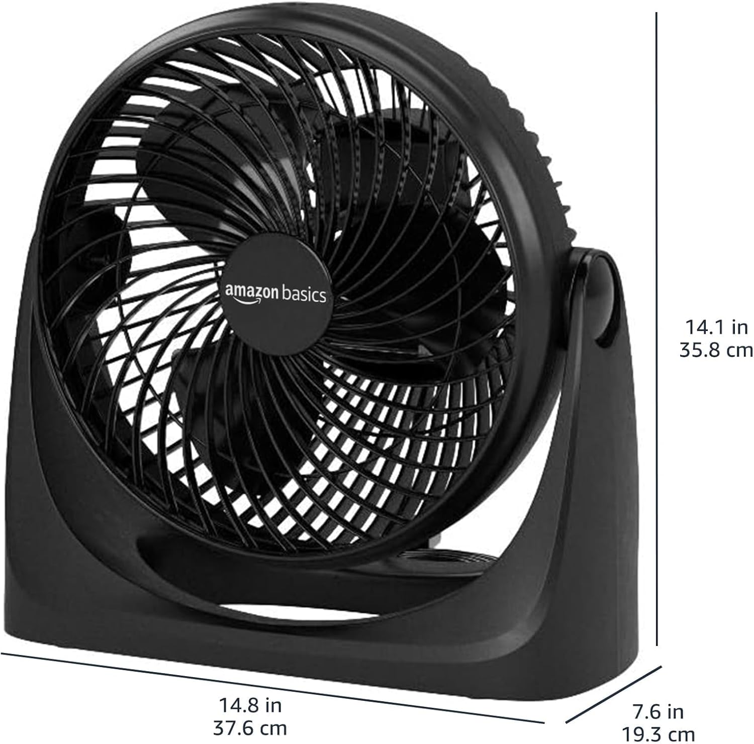 Compact Air Circulator Fan – Black.