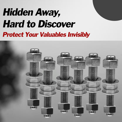 Heavyweight Bolt Nut Diversion Safe - Hidden Storage (Silver)