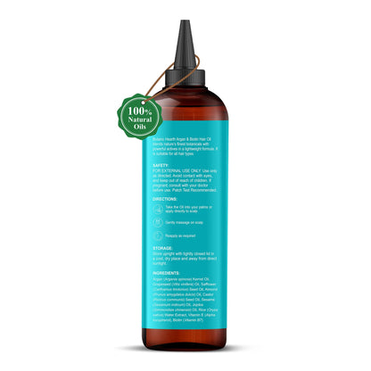 Botanic Hearth 100% Pure Rosemary Oil For Hair Growth (6.7 fl oz) Infused With Biotin, Jojoba & castor Oil | Nourishing & Volumizing | Non GMO Verified