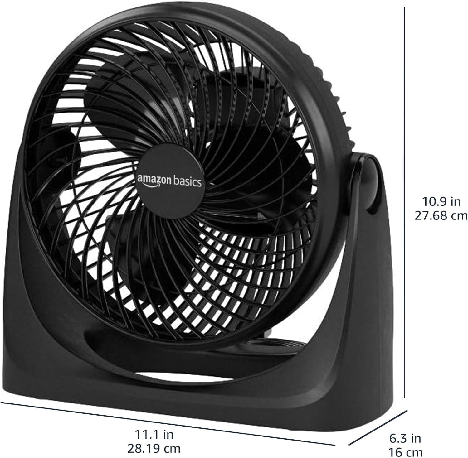 Compact Air Circulator Fan – Black.