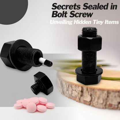 Heavyweight Bolt Nut Diversion Safe - Hidden Storage (Silver)