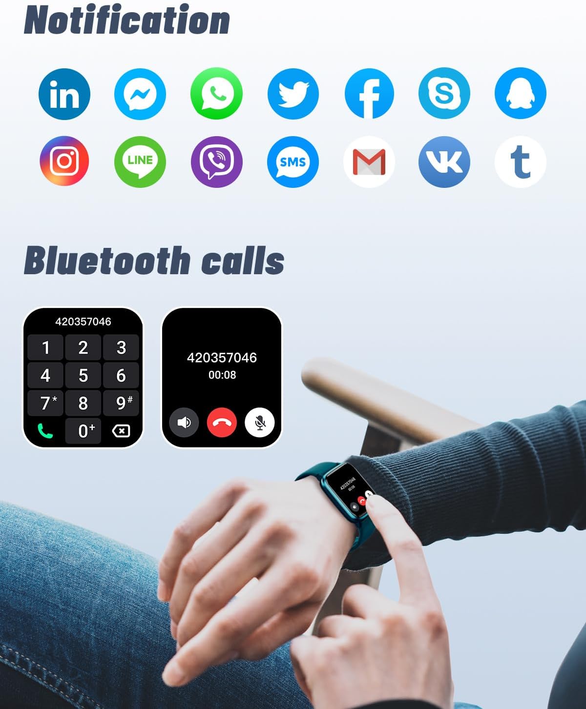 GRV Smart Watch for iOS and Android Phones (Answer/Make Calls), Watches for Women IP68 Waterproof Smartwatch Fitness Tracker Watch with Heart Rate/Sleep Monitor Steps Calories Counter (Pink).