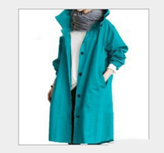 Women's Waterproof Hooded Windbreaker Jacket for Hiking & Camping