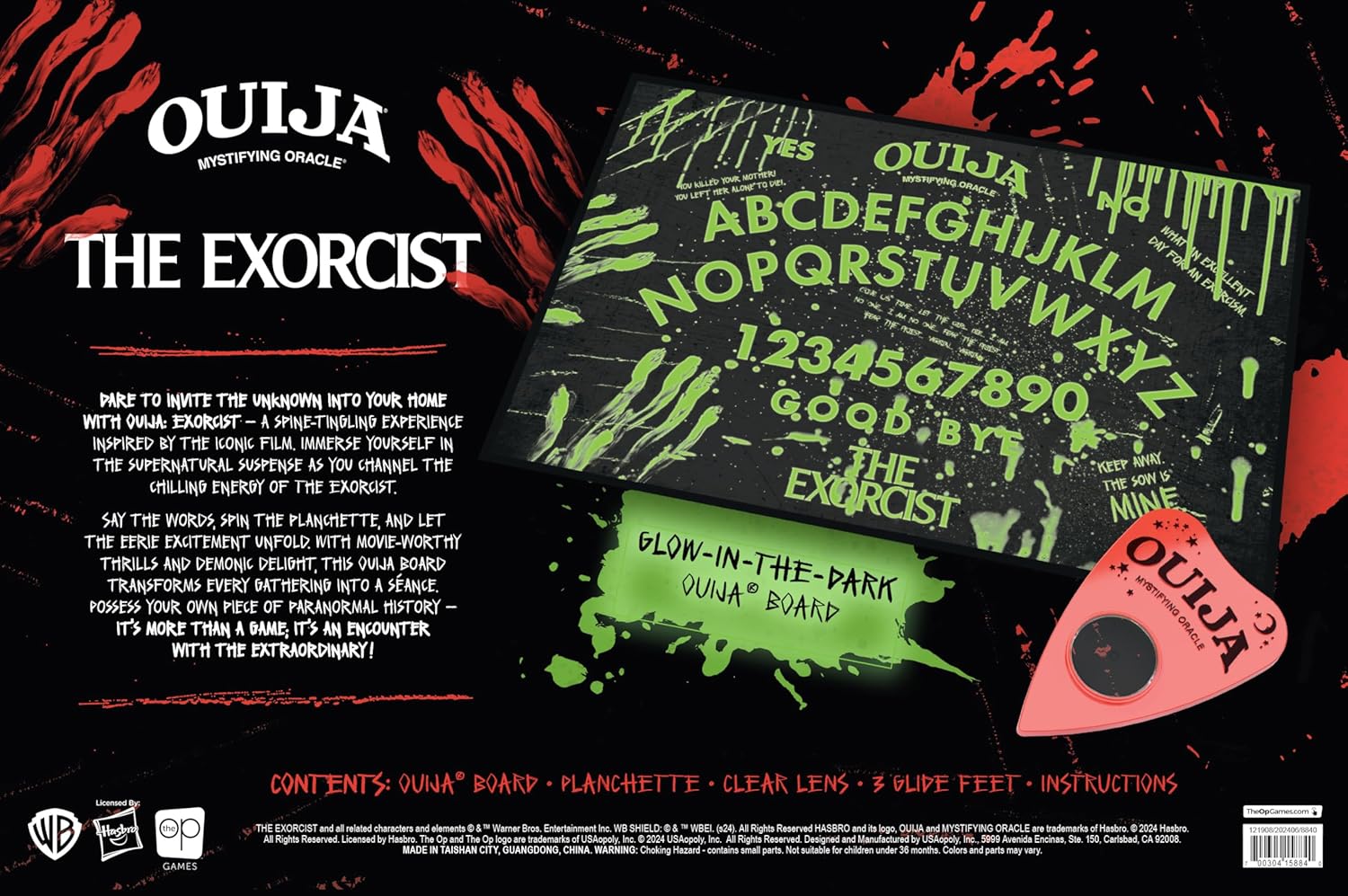 Ouija: The Exorcist Glow-in-Dark Game.