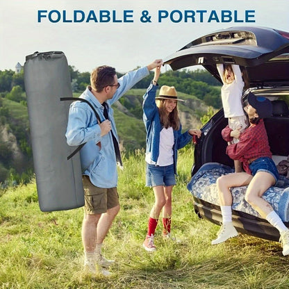 Black Heavy Duty Foldable Camp Cot with Bag – Portable & Durable