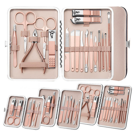 Pro Nail Care Kit – Clippers, Pliers, Knife & Ear Spoon