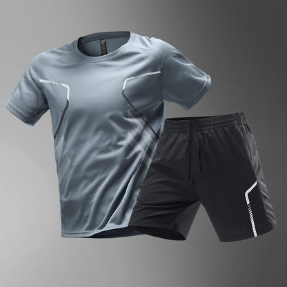 Herren Sport-Lauf-T-Shirt Schnelltrocknendes, atmungsaktives Kurzarm-T-Shirt