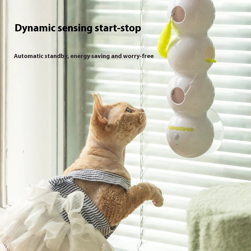 Automatic Teasing Cat Toy with Motion Tail – USB Rechargeable