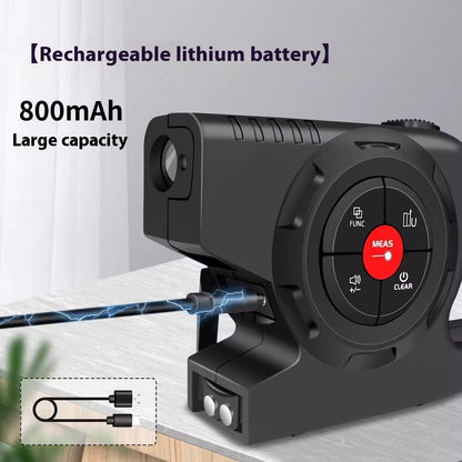 3-in-1 Laser Tape Measure with Digital Display – USB Rechargeable