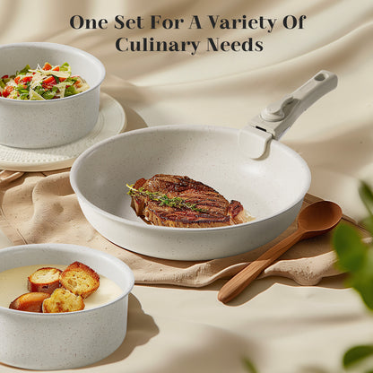12 POTS And Pans Set, Non-stick Kitchen Cookware Set - Fast Shipping