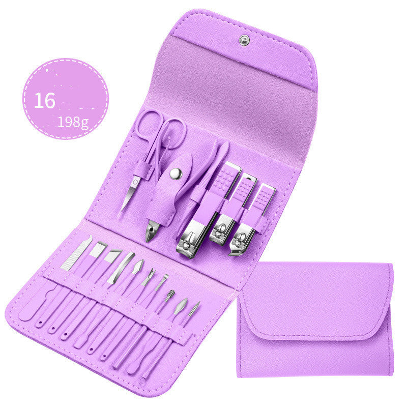 Pro Nail Care Kit – Clippers, Pliers, Knife & Ear Spoon