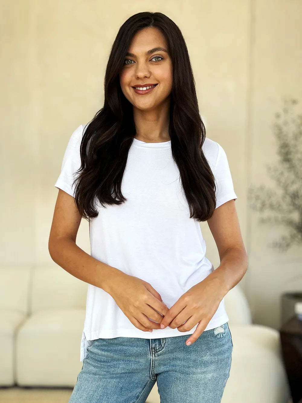 Basic Bae Full Size Round Neck Short Sleeve T-Shirt-World Bazaar Life