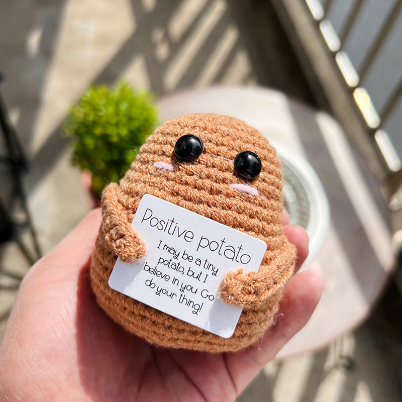 Cute Cucumber Pickle Doll - Top-Rated Knitted Emotional Toy.