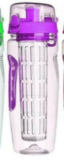 32oz Fruit Infuser Water Bottle BPA Free Plastic Sports Juice Shaker - World Bazaar Life