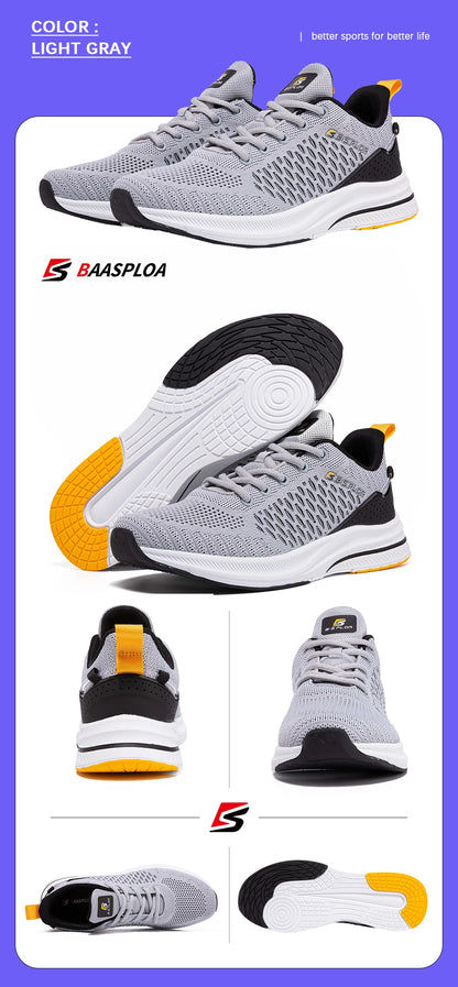 Baasploa Men's Lightweight Running Shoes - Best Outdoor Sneakers