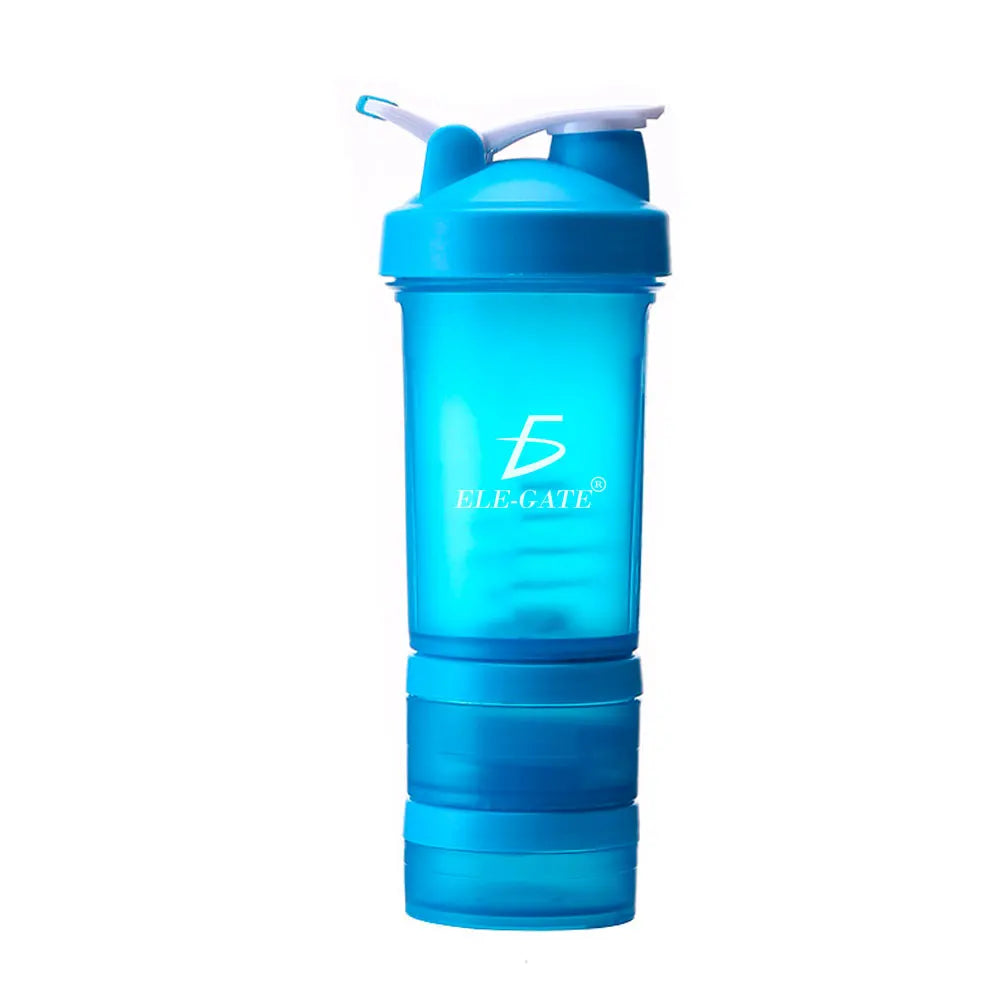 4 Colors 500ML Sports Protein Shaker Cup