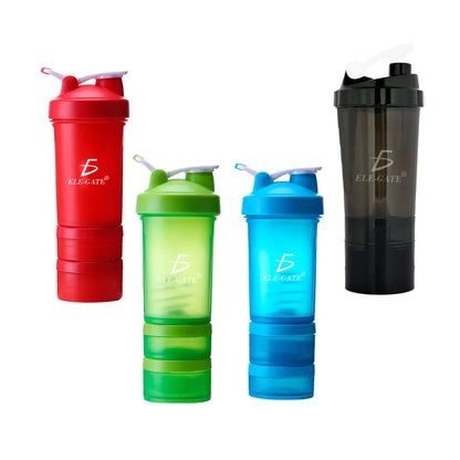 4 Colors 500ML Sports Protein Shaker Cup