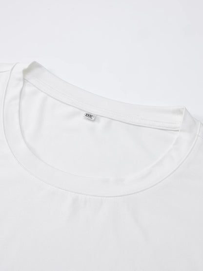 TOQUCL Men's T-Shirt Short Sleeve Crew Neck Print Top in Sports for Spring / Summer Casual Wear