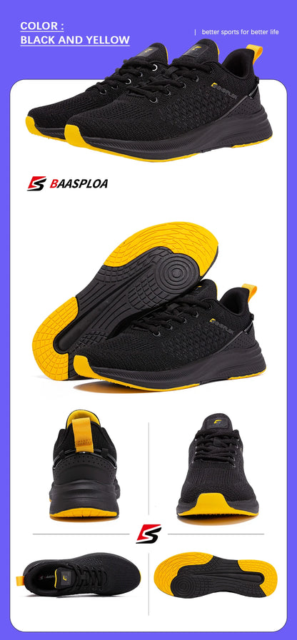 Baasploa Men's Lightweight Running Shoes - Best Outdoor Sneakers