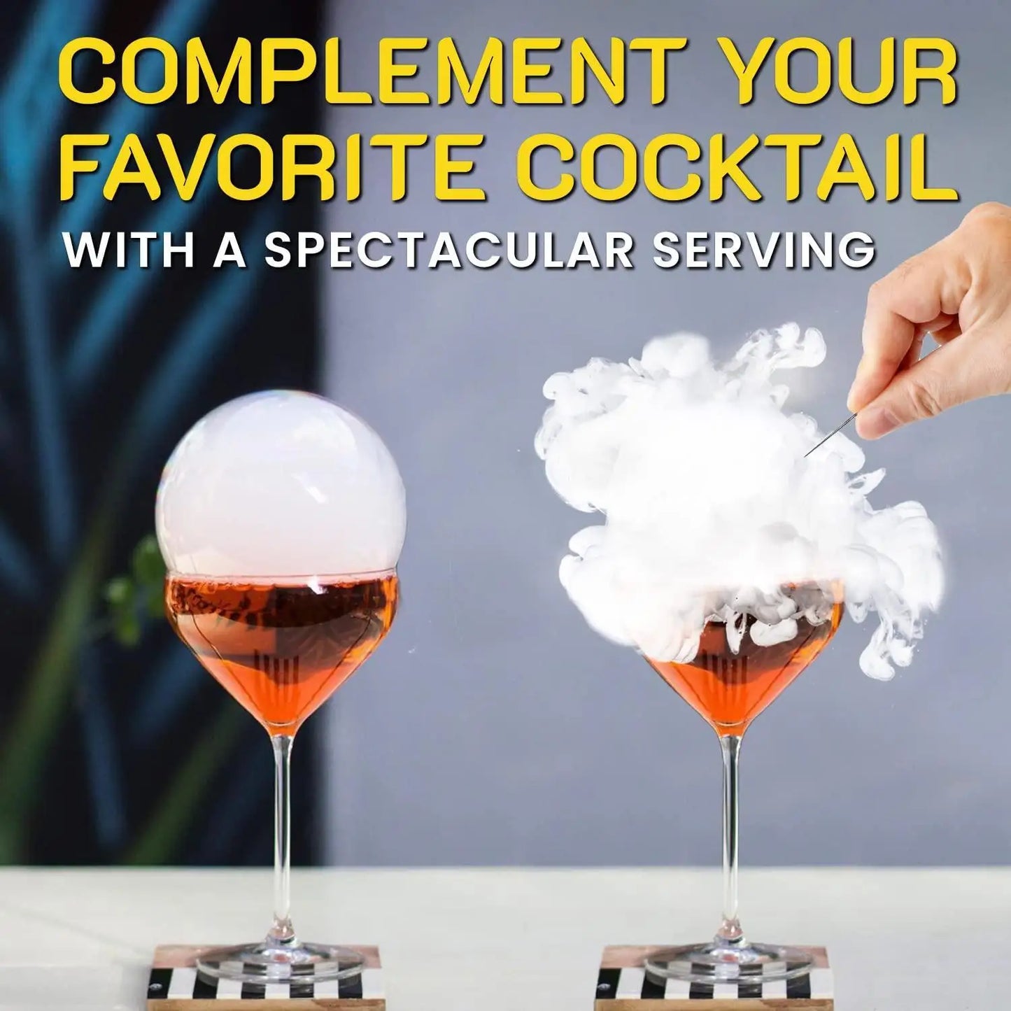 UD_Smoking Gun Edible NONtoxic Bubble Mixture for Cocktail  (2 x 8oz) Wood Smoke Infuser and Smoker Machine Accessory  Cold Smok