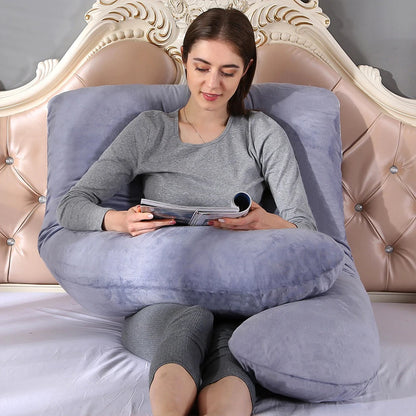 PANGDUBE Pregnancy Pillow 130*70cm Sleeping Waist Pillow for Pregnant Women Nursing Pillow Breastfeeding Cushion for Women-World Bazaar Life