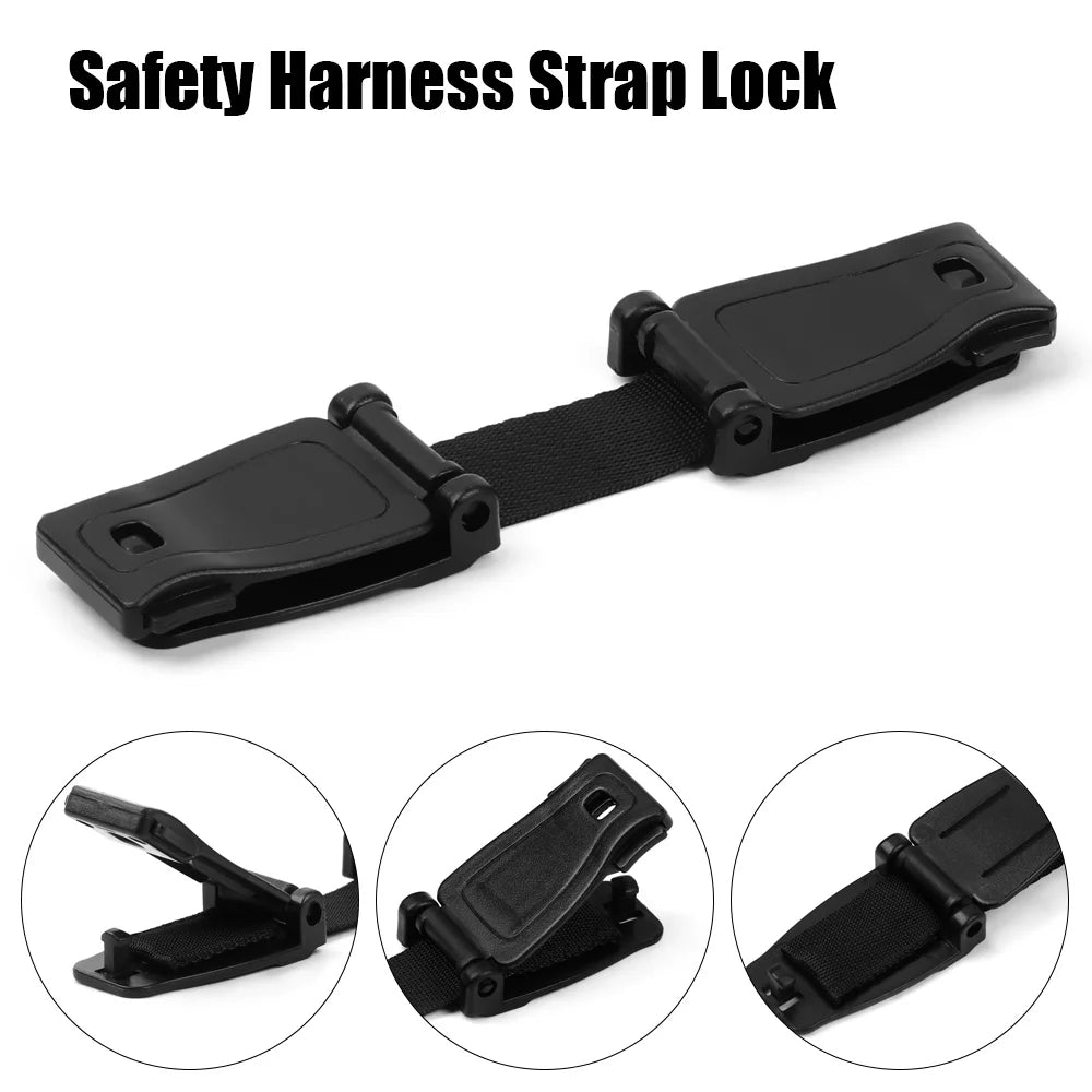 Car Seat Belt Adjustable Strap Highchair Safety Harness Strap Lock Anti Escape Child Baby Chest Clip Travel Car Backpack Clip - World Bazaar Life