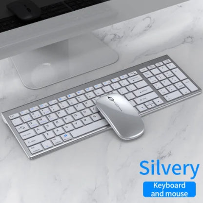 Multi-Device Wireless Keyboard and Mouse Set  Wireless Daul Model Keyboard Mouse Comb for Laptop PC Pad