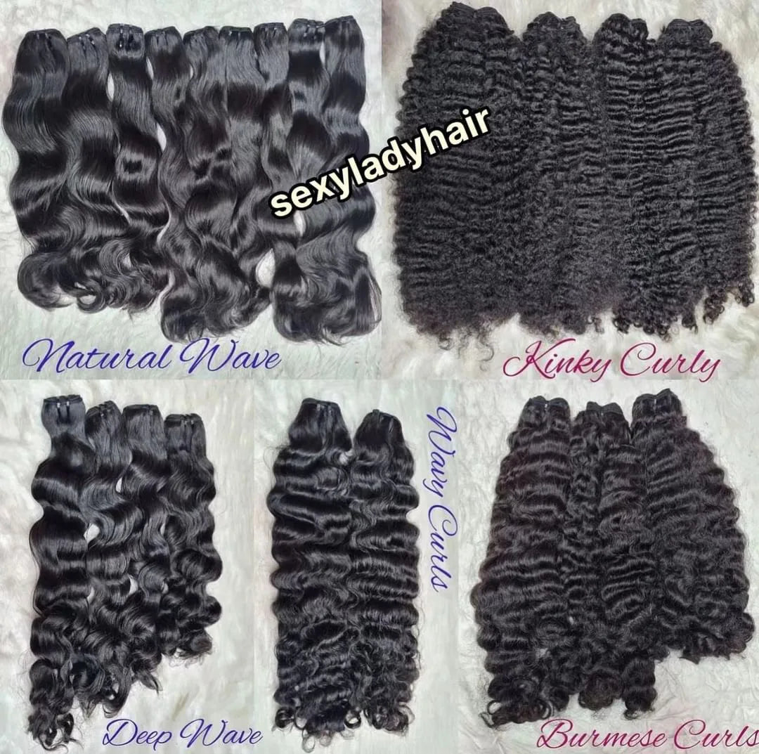 Fast US Delivery Cuticle Aligned Raw Human Hair Vietnamese Burmese Curly Hair Burmese Hair Factory Price Wholesale