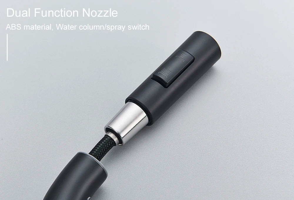 Pull-Out Sensor Black Kitchen Faucet Touch Control Mixer Tap - World Bazaar Life