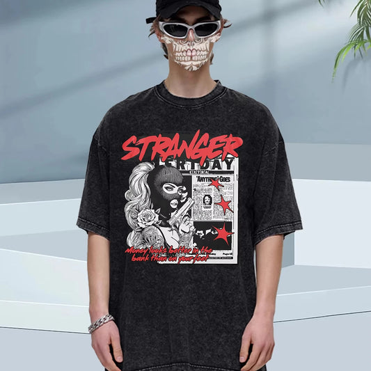 2025 Summer Mens Oversized Tshirt 100 Cotton 5 Colors Washed Soft Loose Fit Round Neck Comfort Ships From Ohio